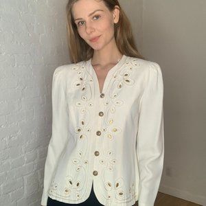 Old Money Vintage 80s Jacket with shoulder pads